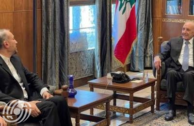 وزير الخارجية الايراني يجتمع برئيس مجلس النواب اللبناني
