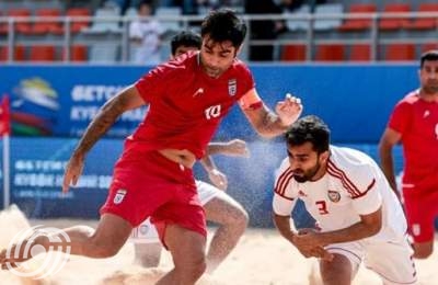 ايران تسحق الامارات 10-صفر بكرة القدم الشاطئية