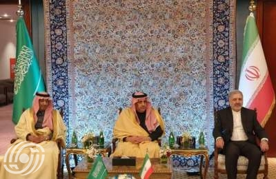 السفير الإيراني لدى الرياض علي رضا عنايتي، ونائب أمير منطقة الرياض، ونائب وزير المراسم بالمملكة العربية السعودية